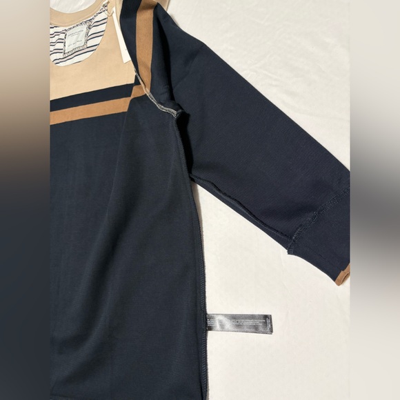 NWT-Denim & Flower Neutral Ribbed Crewneck Sweater - Picture 8 of 14